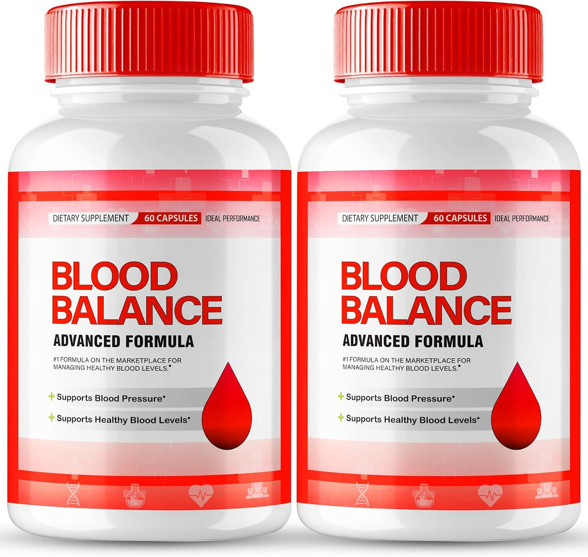 Blood Balance Blood Formula Support Supplement Capsules, Official BloodBalance Pills - Extra Strength, Premium Formula for Healthy Circulation & Stable Levels, All Natural, 2 Pack - görsel 1