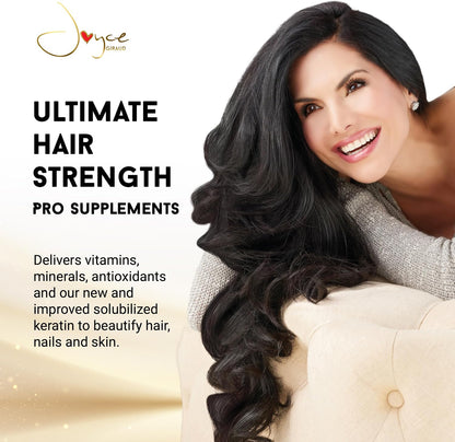 Joyce Giraud Ultimate Hair Strength Supplements 30-Day Supply, Formulated to Support Hair Strength, 60 Capsules