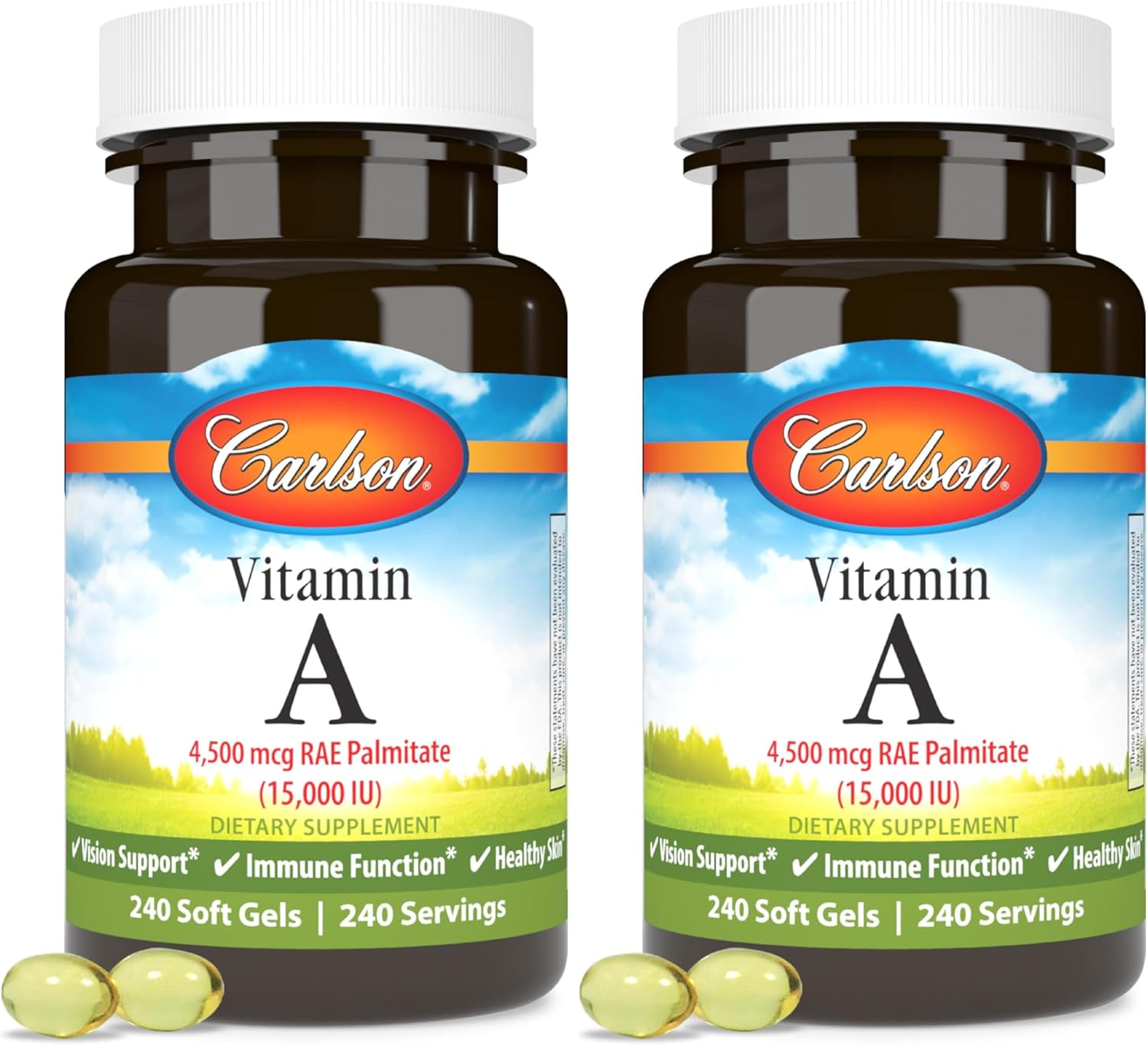 Carlson Labs Vitamin A Palmitate, 15000 IU, 120 Softgels - görsel 5
