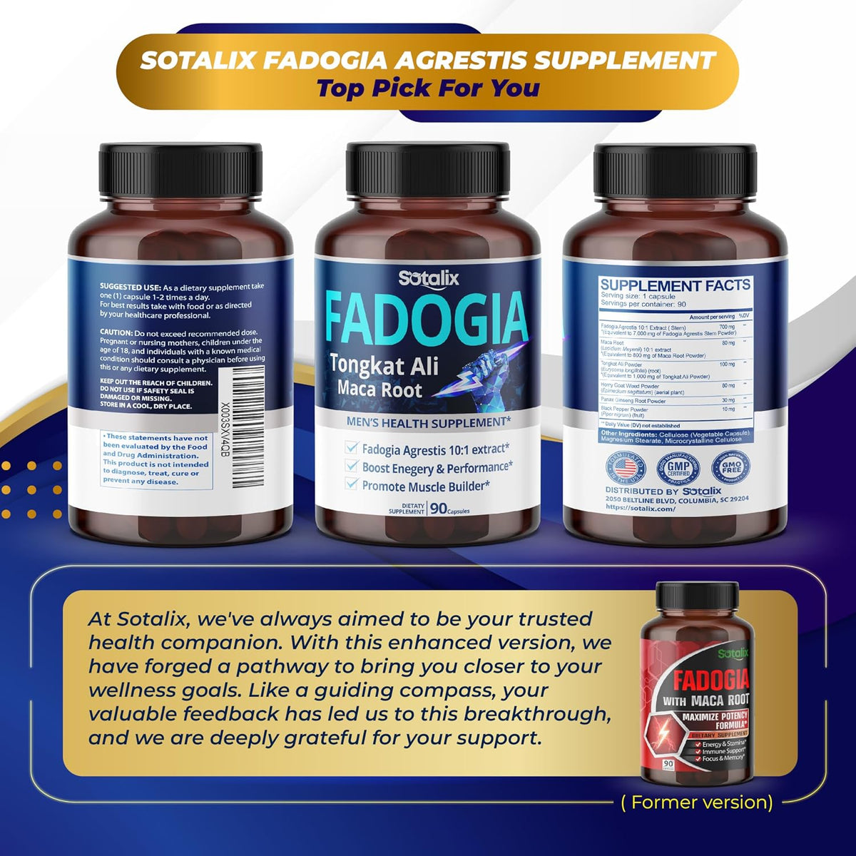 High Strength Fadogia Agrestis Capsules – Concentrated Herbal Blend with Maca Root, Tongkat Ali and More - görsel 6
