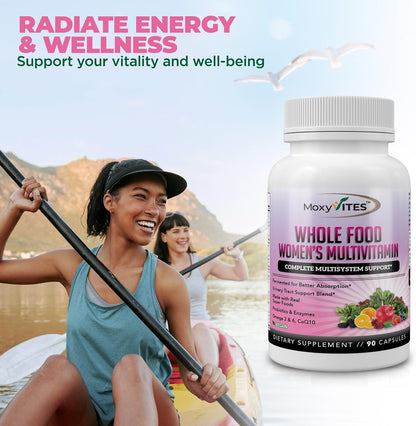 Methylated Multivitamin for Women with Iron | 44 Organic Wholefood Nutrients | 90 Vegan Capsules