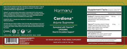 Arjuna Supreme – Synergised with Triperine – Cardiovascular Support – 120 Vegan Capsules