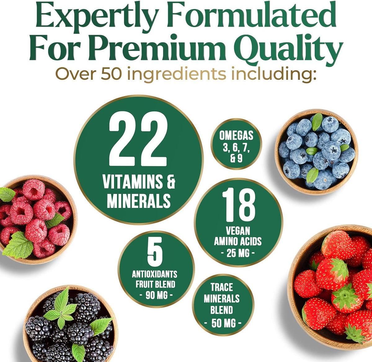 Liquid Multivitamin - Sugar Free Daily Multi Vitamin for Women, Men & Kids, Vitamins A, C, D, B12, Biotin & Zinc - Supports Normal Hair & Skin, Vegan, Non-GMO, Berry Flavour, 450 ml - görsel 3