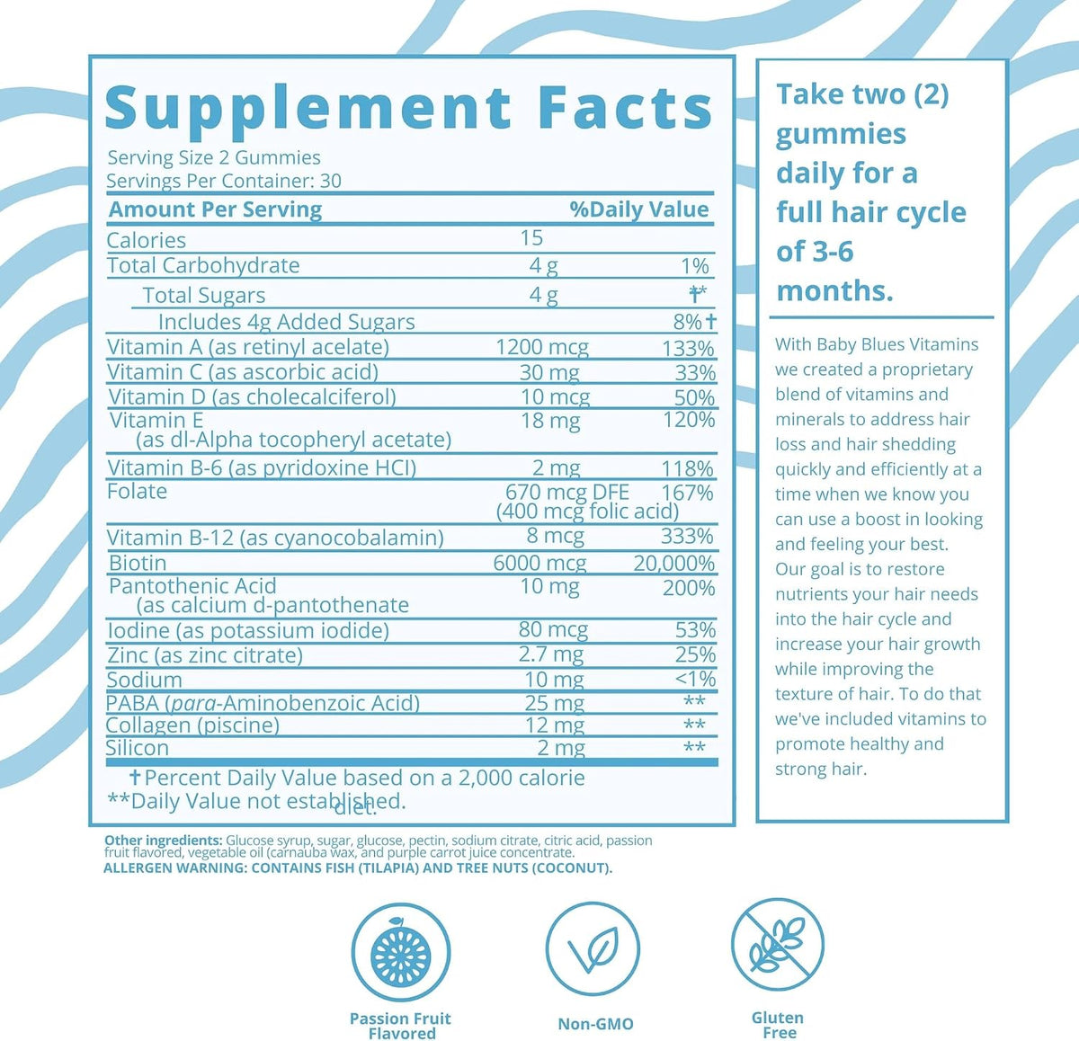 Baby Blues Postpartum Essentials Pack for New Mum, 3-Pack Postpartum Vitamin Kit with Hair Vitamins, Apple Cider Vinegar and Elderberry Gummies, for Hair, Energy and Immune Support, 180 Gummies - görsel 4