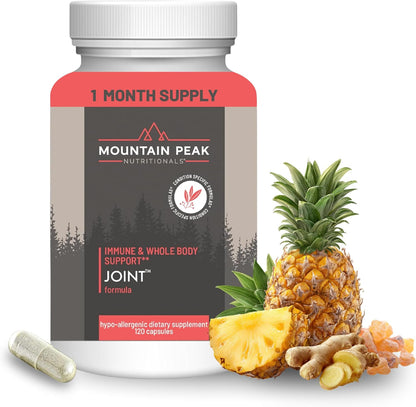 Mountain Peak Nutritionals Joint Formula - Joint Support Supplement with Glucosamine, Boswellia and Vitamin C - Supports Joint Flexibility and Mobility - Hypoallergenic (120 Capsules)