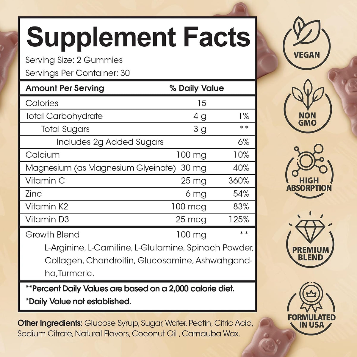 HighSpot Height Growth Gummies - Multivitamin for Children & Teenagers - görsel 7