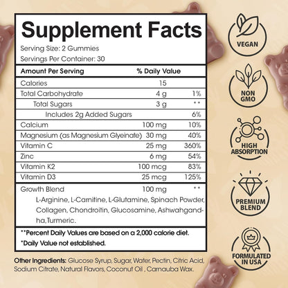 HighSpot Height Growth Gummies - Multivitamin for Children & Teenagers