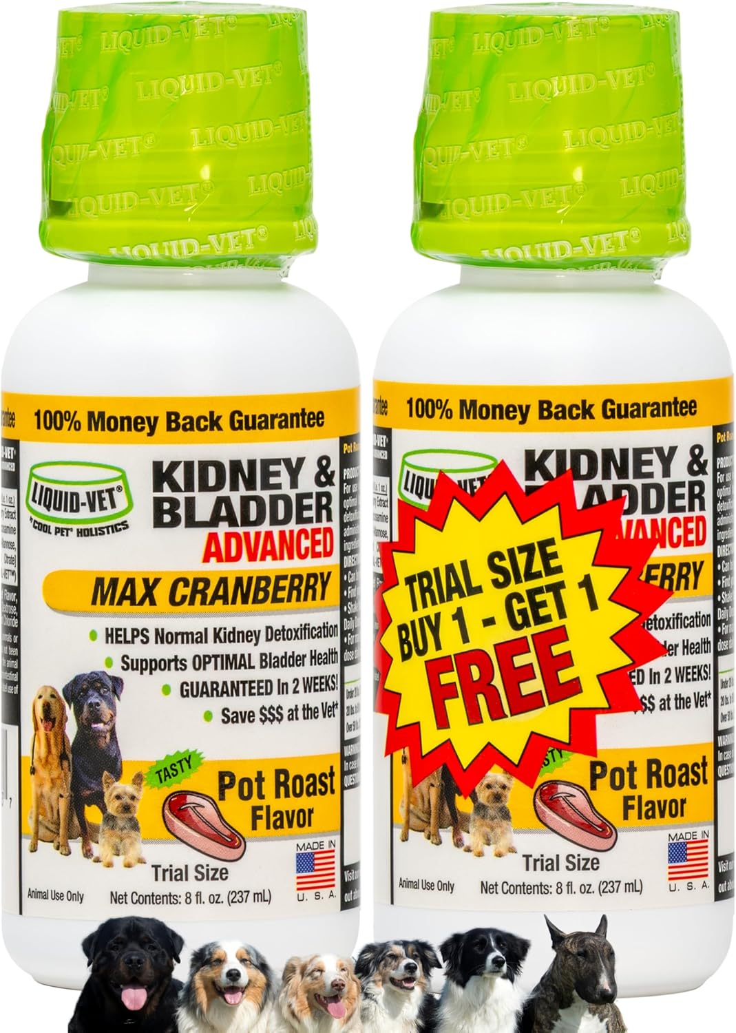 Liquid-Vet K9 Kidney & Bladder Support with Cranberry & D-Mannose - görsel 1