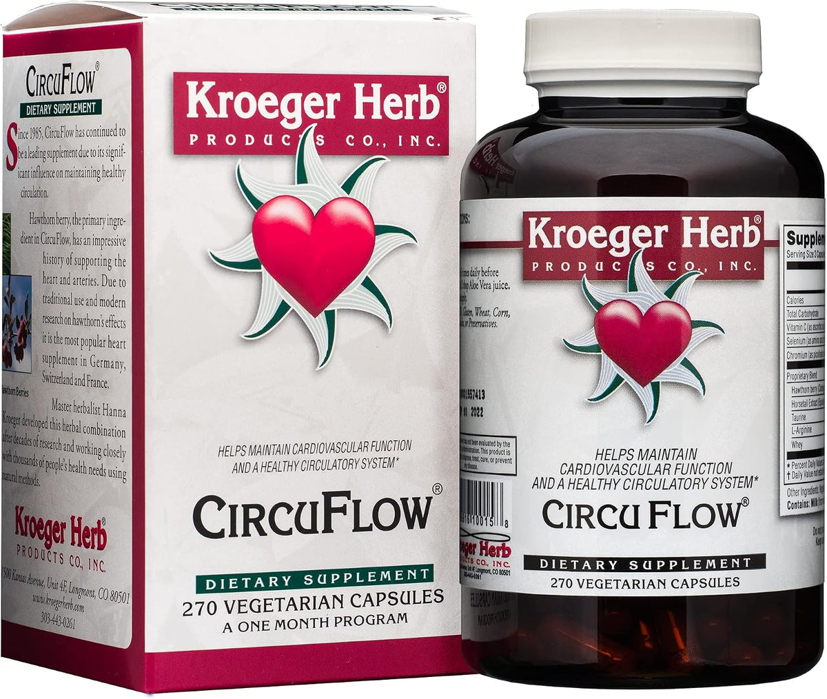 Kroeger Herb Circuflow Capsules (2-Pack, 270 Capsules Each) - görsel 2