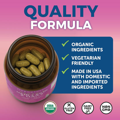Viva Naturals Biotin 5000 mcg – Organic – Additional ingredients: Some supplements include complementary nutrients – Image 7