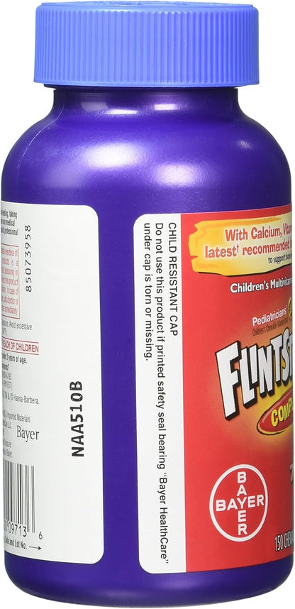 Flintstones Complete Chewable Children's Multivitamin with Iron, 300 Tablets (Pack of 2)