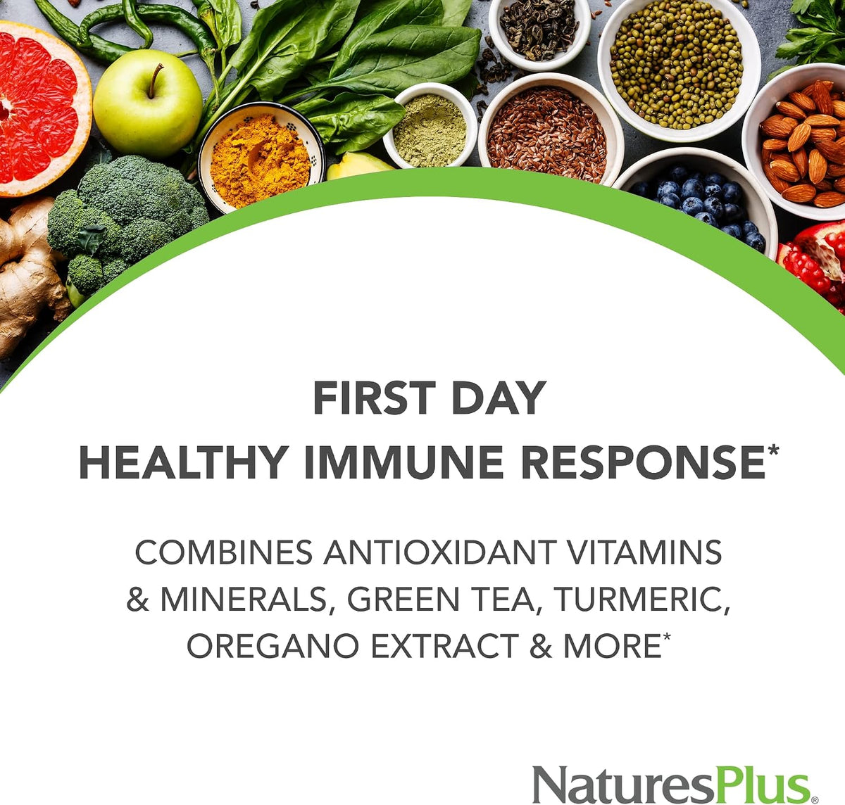 NaturesPlus AgeLoss First Day Healthy Immune Response - 90 Tablets - görsel 2