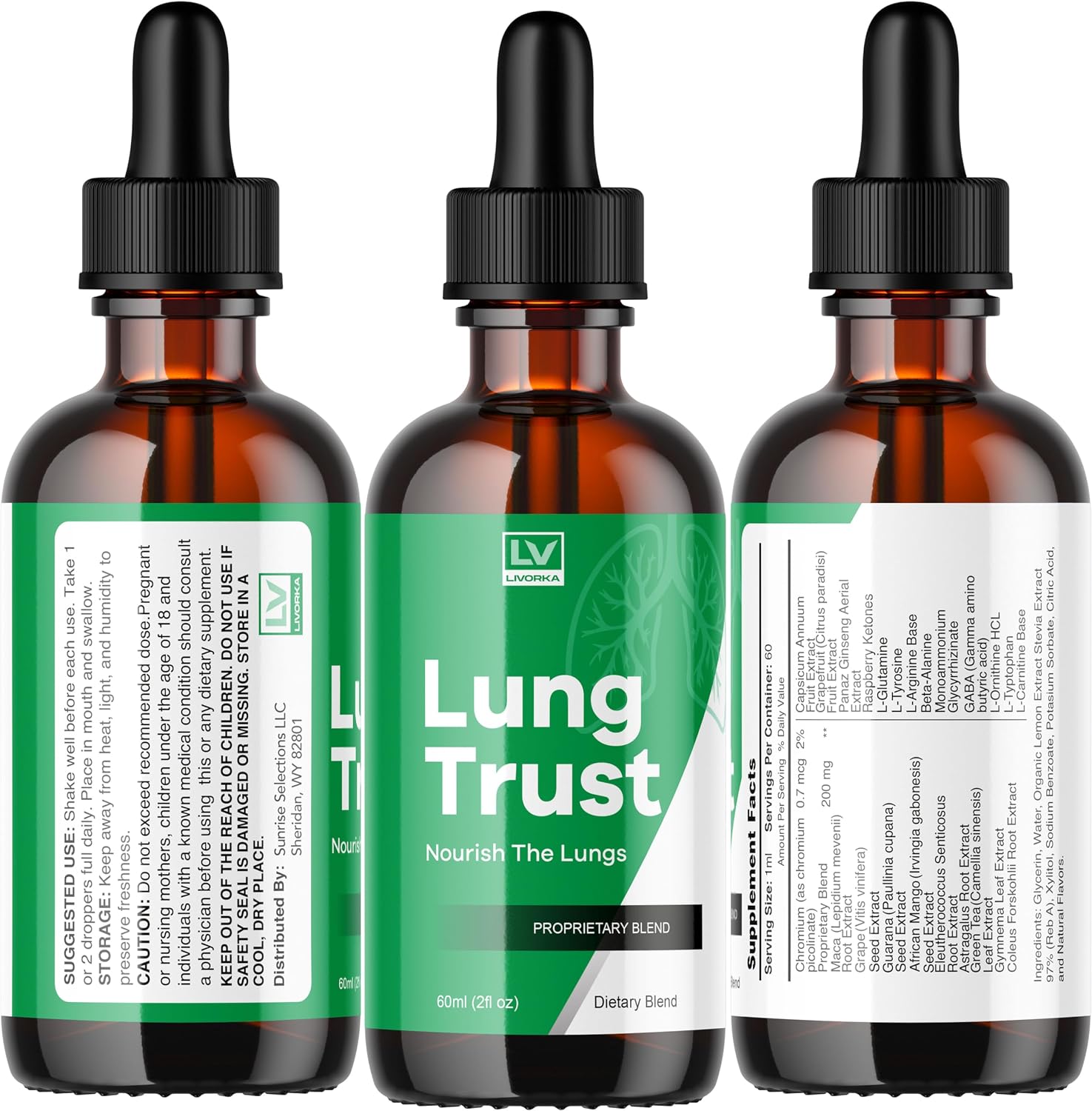 LIVORKA Lung Trust Liquid Drops Advanced Formula, 5-Pack (150-Day Supply) - görsel 4