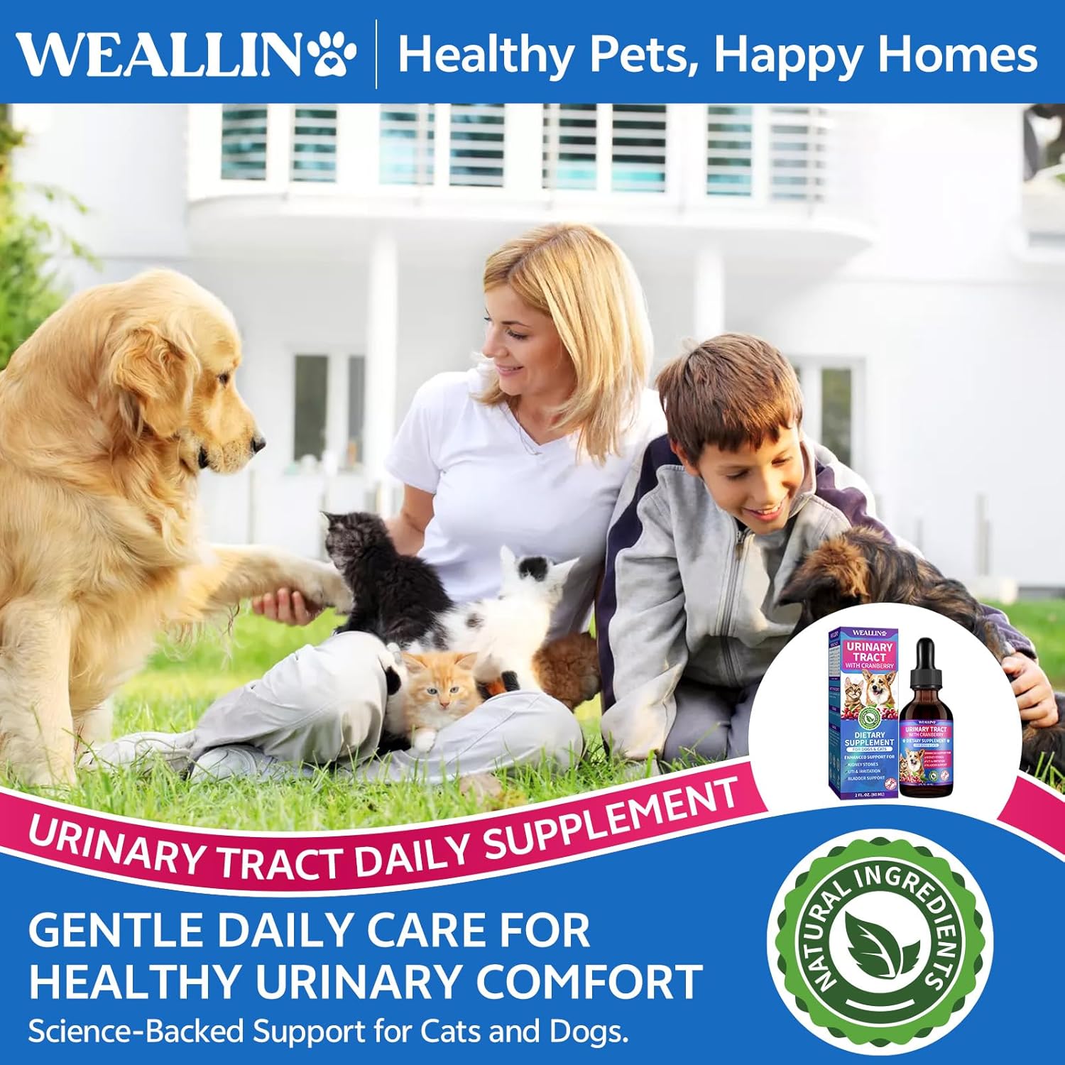 WEALLIN Cat & Dog Natural Urinary Tract Support Drops with Cranberry - görsel 8