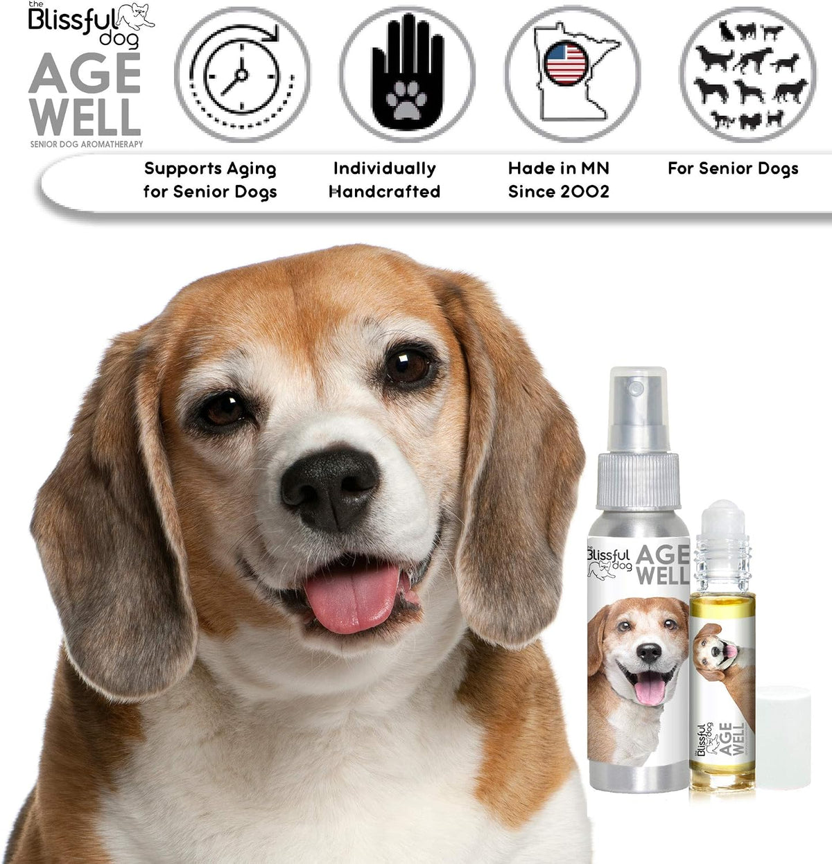 The Blissful Dog Beagle Age Well Spray Aromatherapy - 80 ml - görsel 3