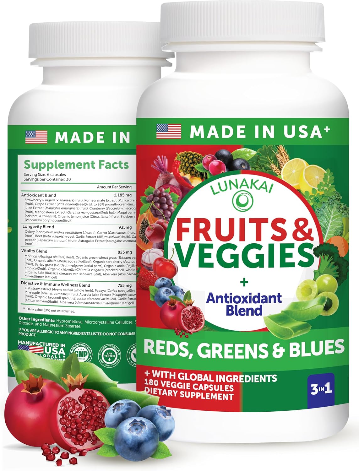Lunakai Superfood Fruits & Veggies – Busy individuals who struggle to eat enough fruits and vegetables each day. – Image 1