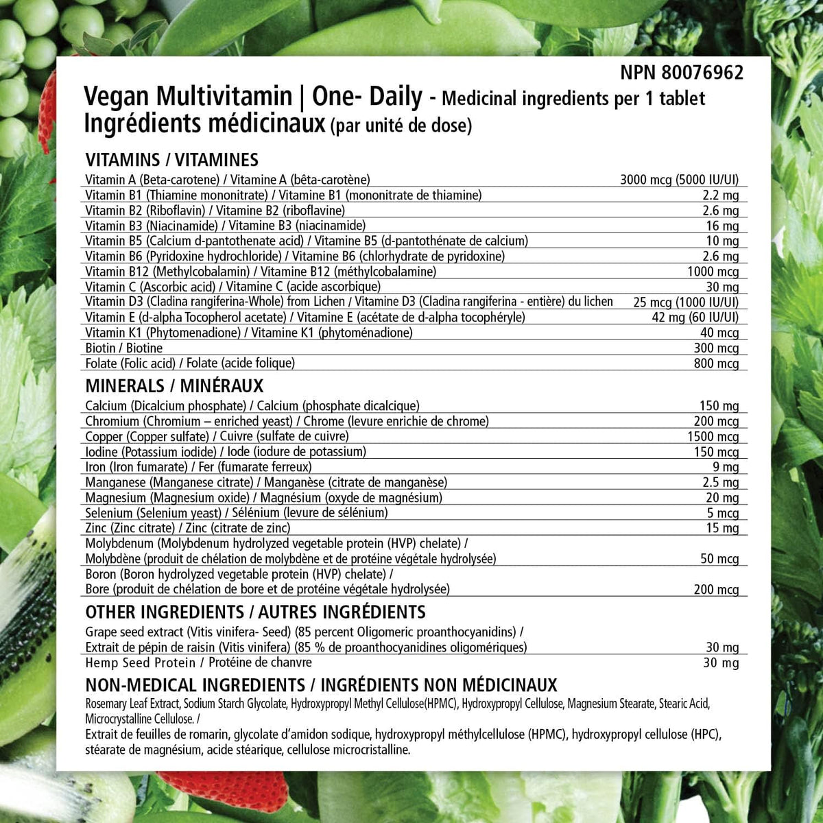 VEGANLY Vegan Multivitamin One-Daily – 90 Tablets - görsel 6