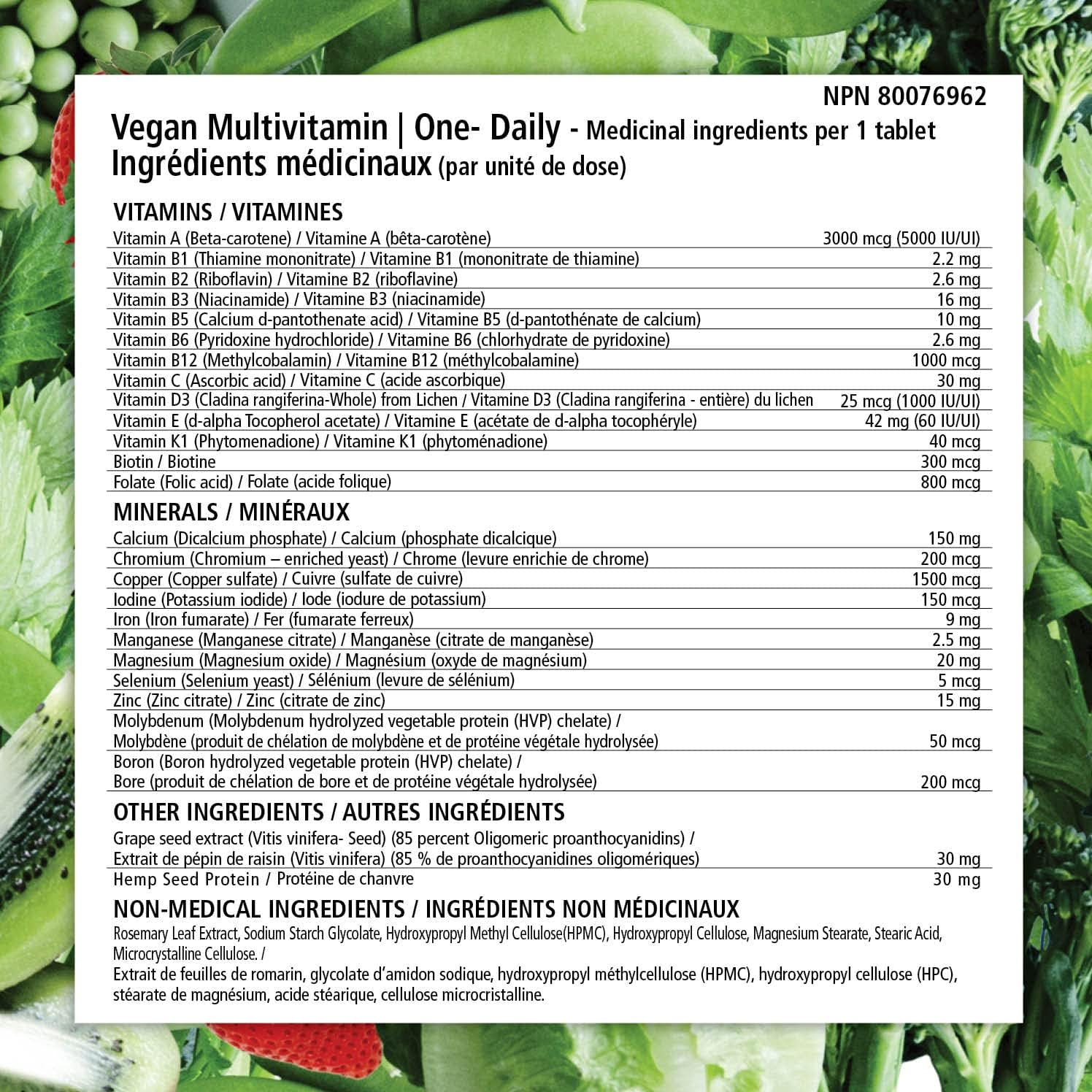VEGANLY Vegan Multivitamin One-Daily – 90 Tablets - görsel 6