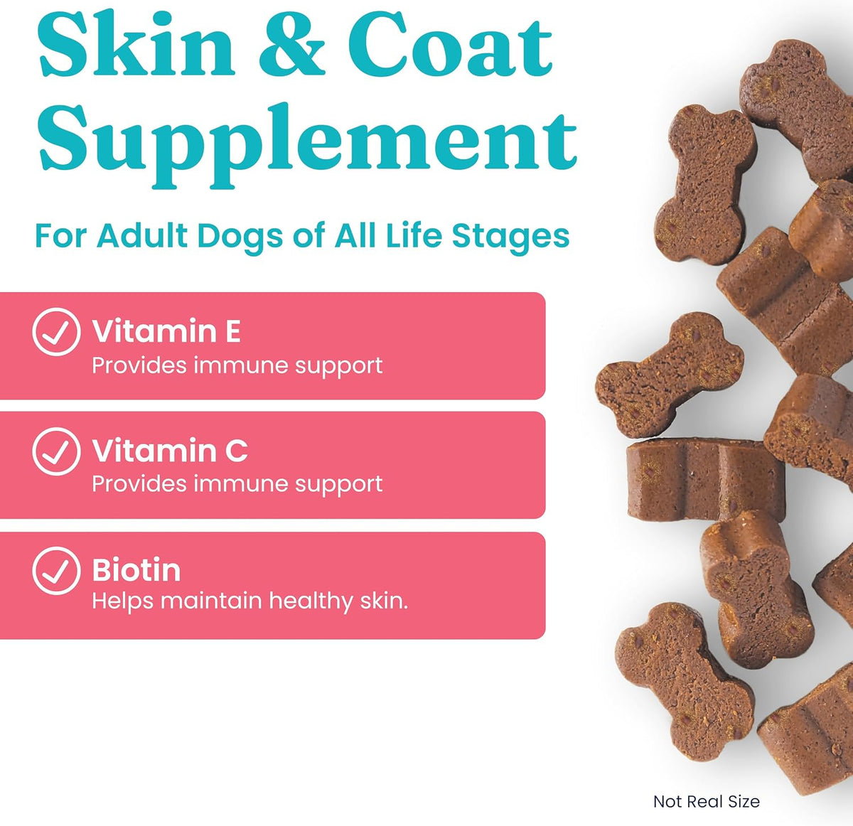 Solid Gold Omega-3 Fish Oil for Dogs Soft Chews - Chicken Flavoured - Skin & Coat Support with Vitamins C, E & Biotin - 120 Chews - görsel 6