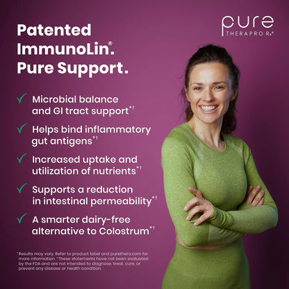 Pure Therapro Rx Elite IgG Immunoglobulin Supplement – Gut Health & Immune Support, 120 Capsules
