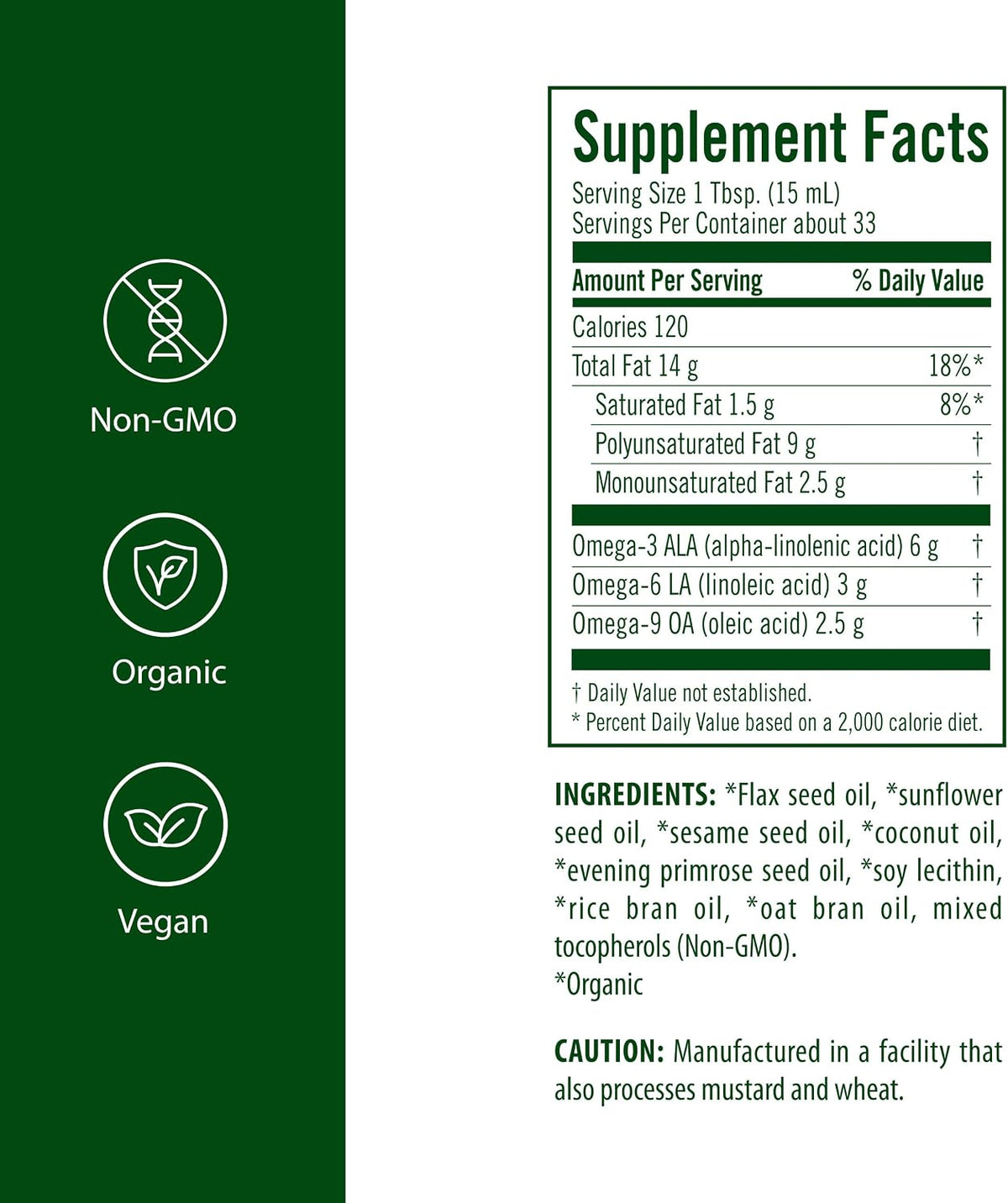Flora Udo's Choice Omega 369 Oil Blend - 500 ml - görsel 2