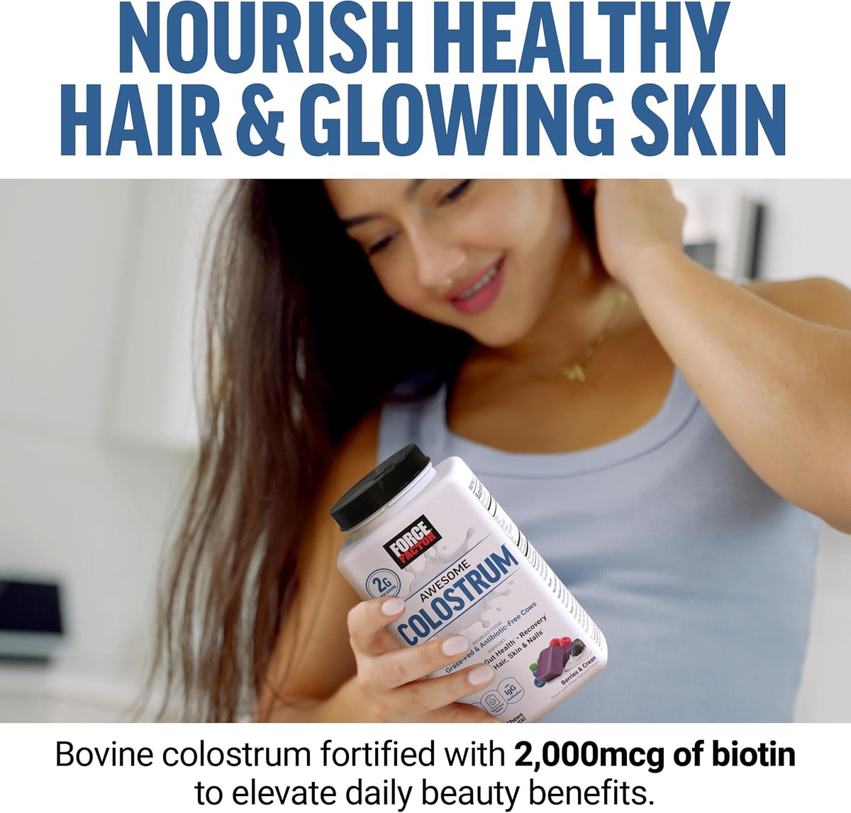 Force Factor Awesome Colostrum Supplement, Berries & Cream, 60 Soft Chews - görsel 4