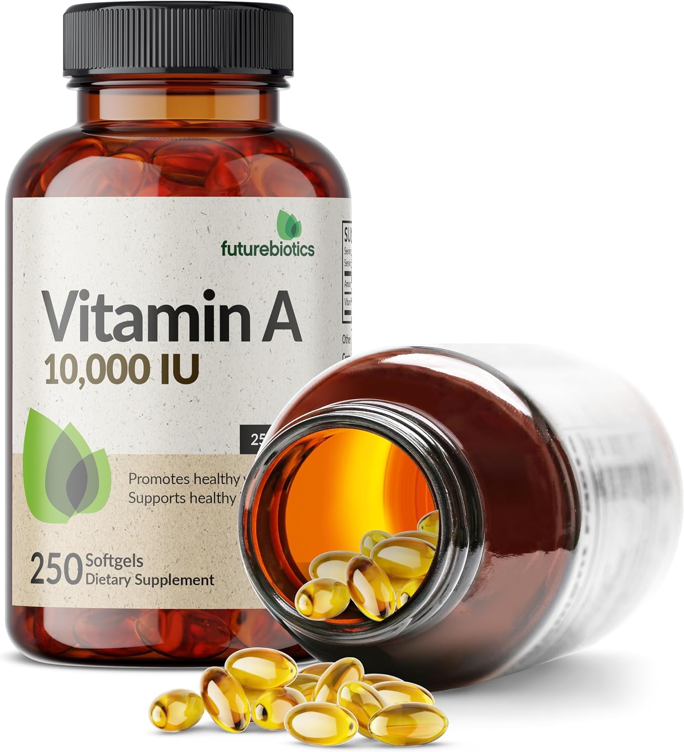 Futurebiotics Vitamin A 10,000 IU - Non-GMO, 250 Softgels - görsel 4