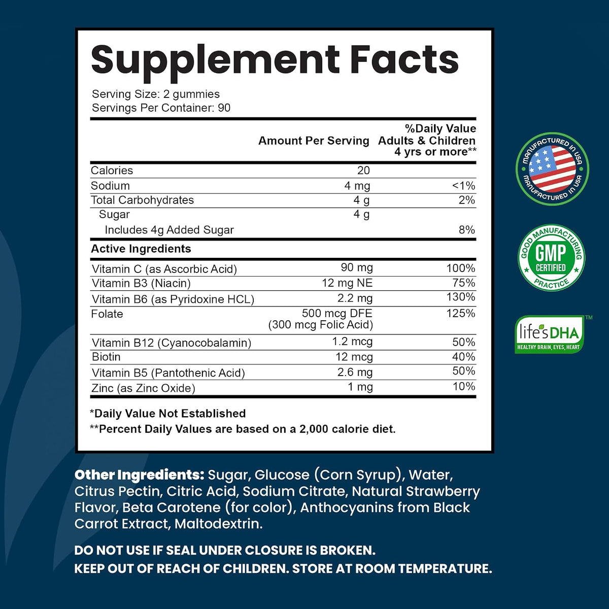 INTEGO NUTRITION Vitamin B Complex Gummies for Adults, Strawberry, 180 Gummies - görsel 2