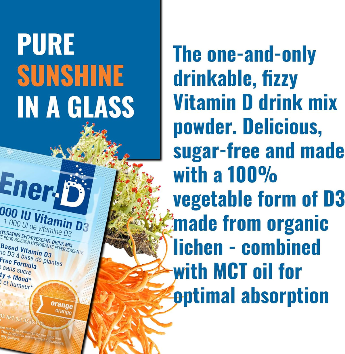 Ener-D Sugar Free Multivitamin Drink Mix, Orange, 24 Packets - görsel 5