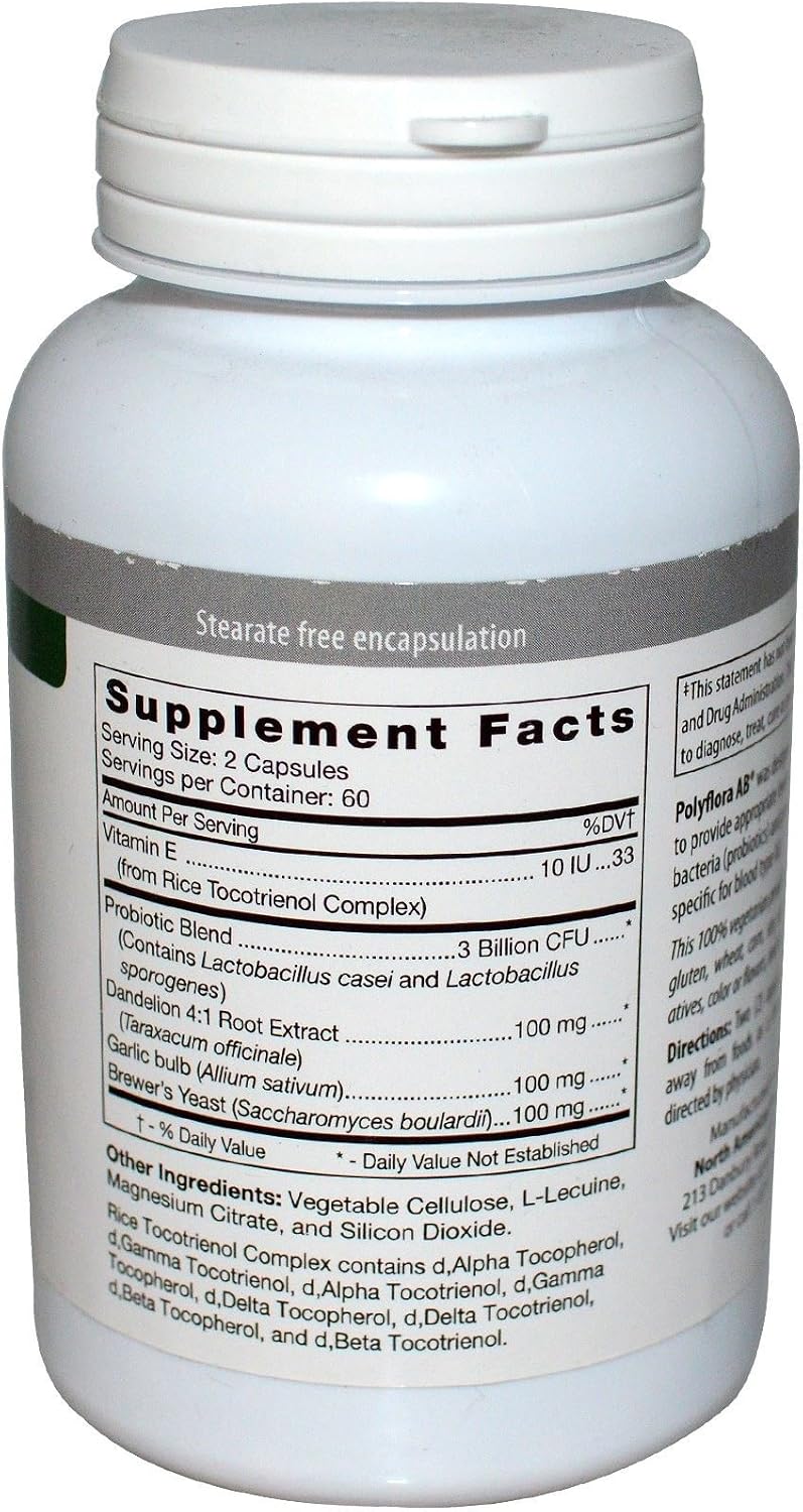 D'Adamo Personalised Nutrition - Polyflora Ab 120 Vegan Capsules - görsel 2