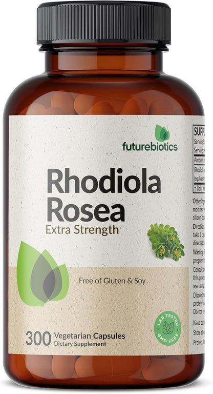 Futurebiotics Rhodiola Rosea Powder Adaptogenic Herb Vegetarian Capsules, 60 Capsules