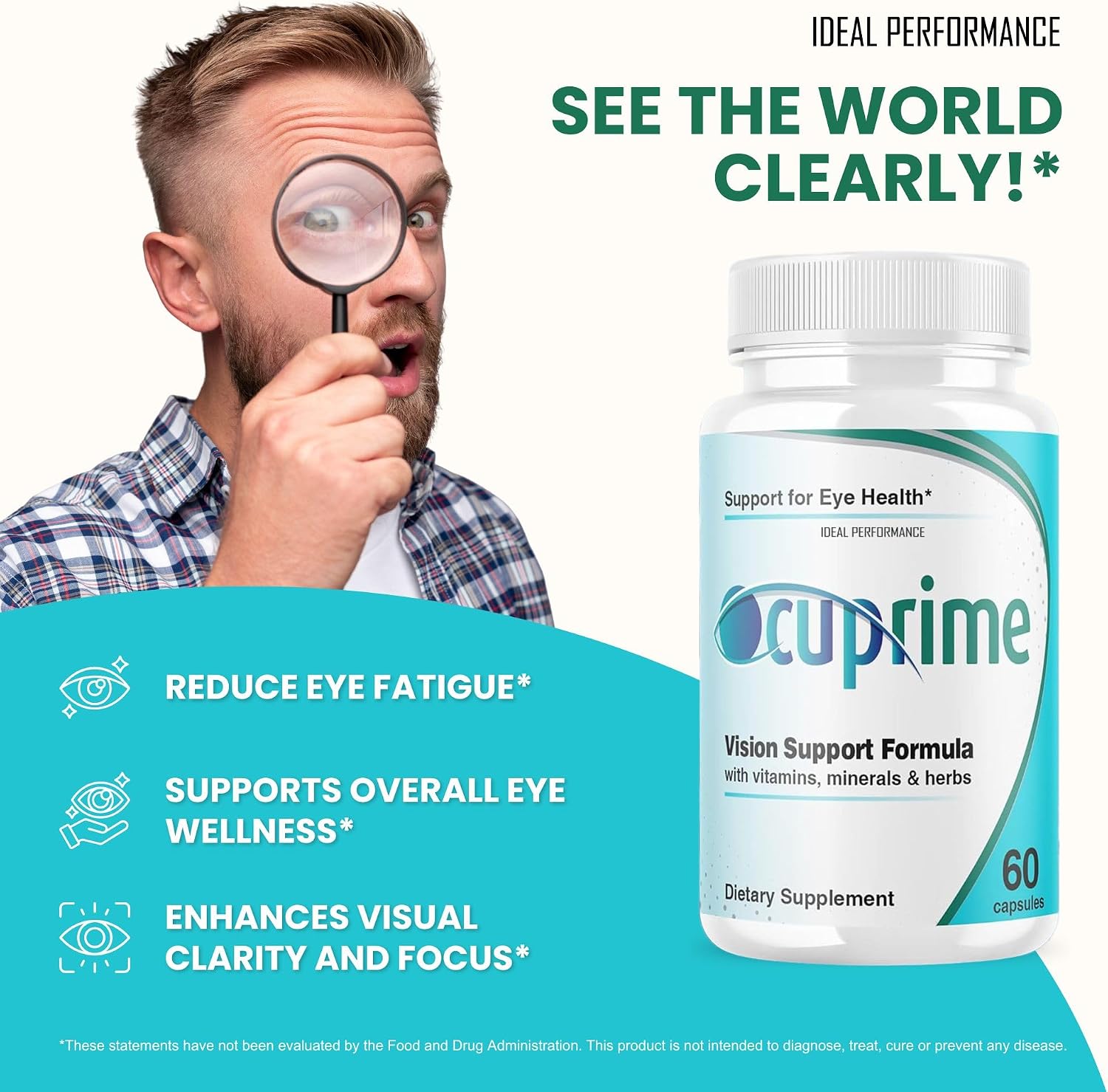IDEAL PERFORMANCE Ocuprime Eye Health Supplement (60 Capsules) - görsel 5