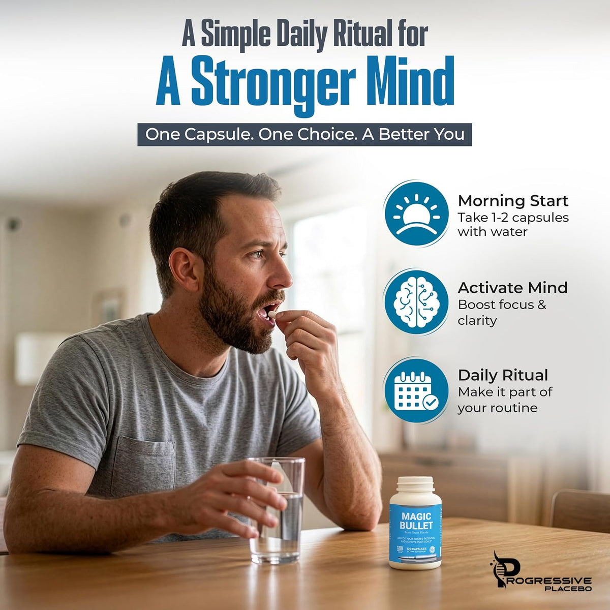 Magic Bullet Placebo Capsules – Honest Placebo for Adults - görsel 3