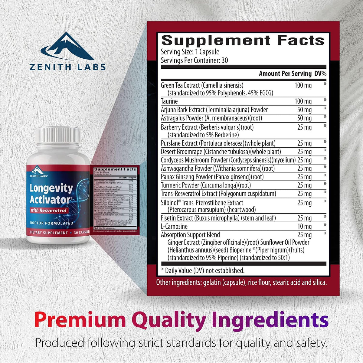 Longevity Activator Anti-Ageing Supplement with Resveratrol – Immune Support & Healthy Memory - görsel 4