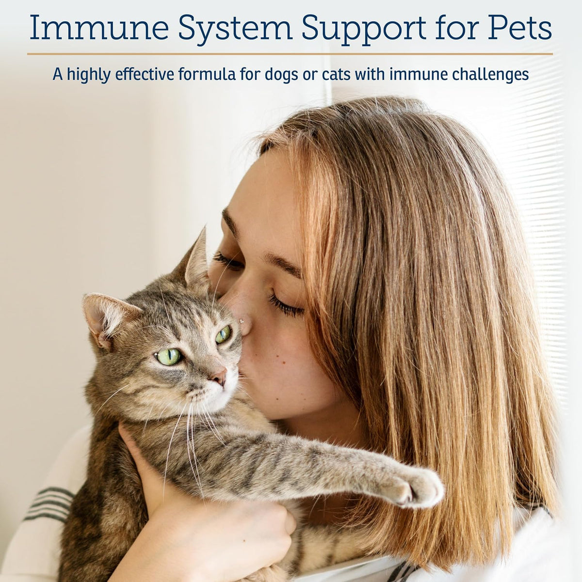Rx Vitamins Liquid Immuno - L-Lysine, Reishi Mushroom & Lutein for Cats and Dogs - Bacon Flavoured Liquid Supplement (60 ml) - görsel 2