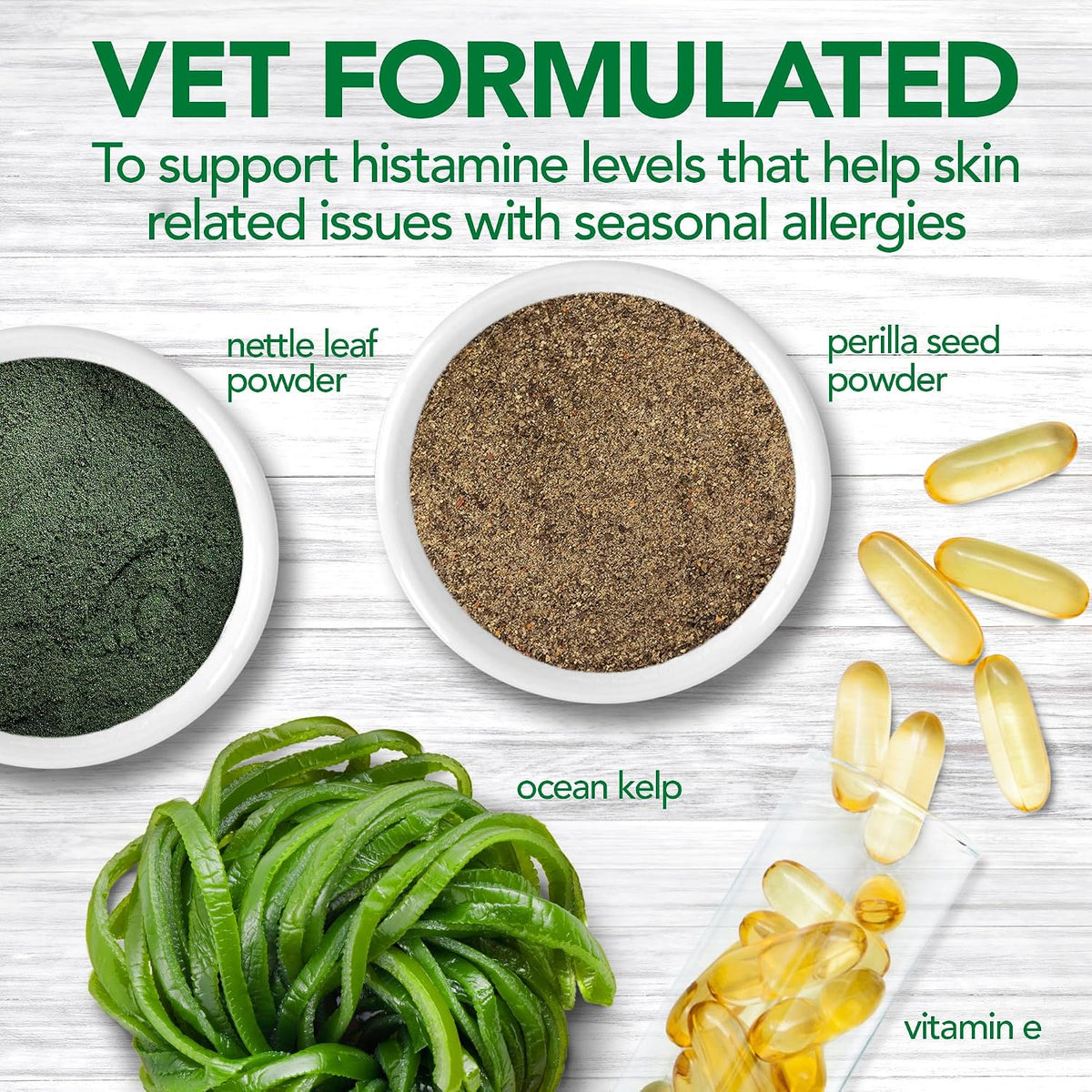 Vet's Best Dog Allergy Chews, Seasonal Allergy Chews for Dogs, 60 Chewable Tablets - görsel 3