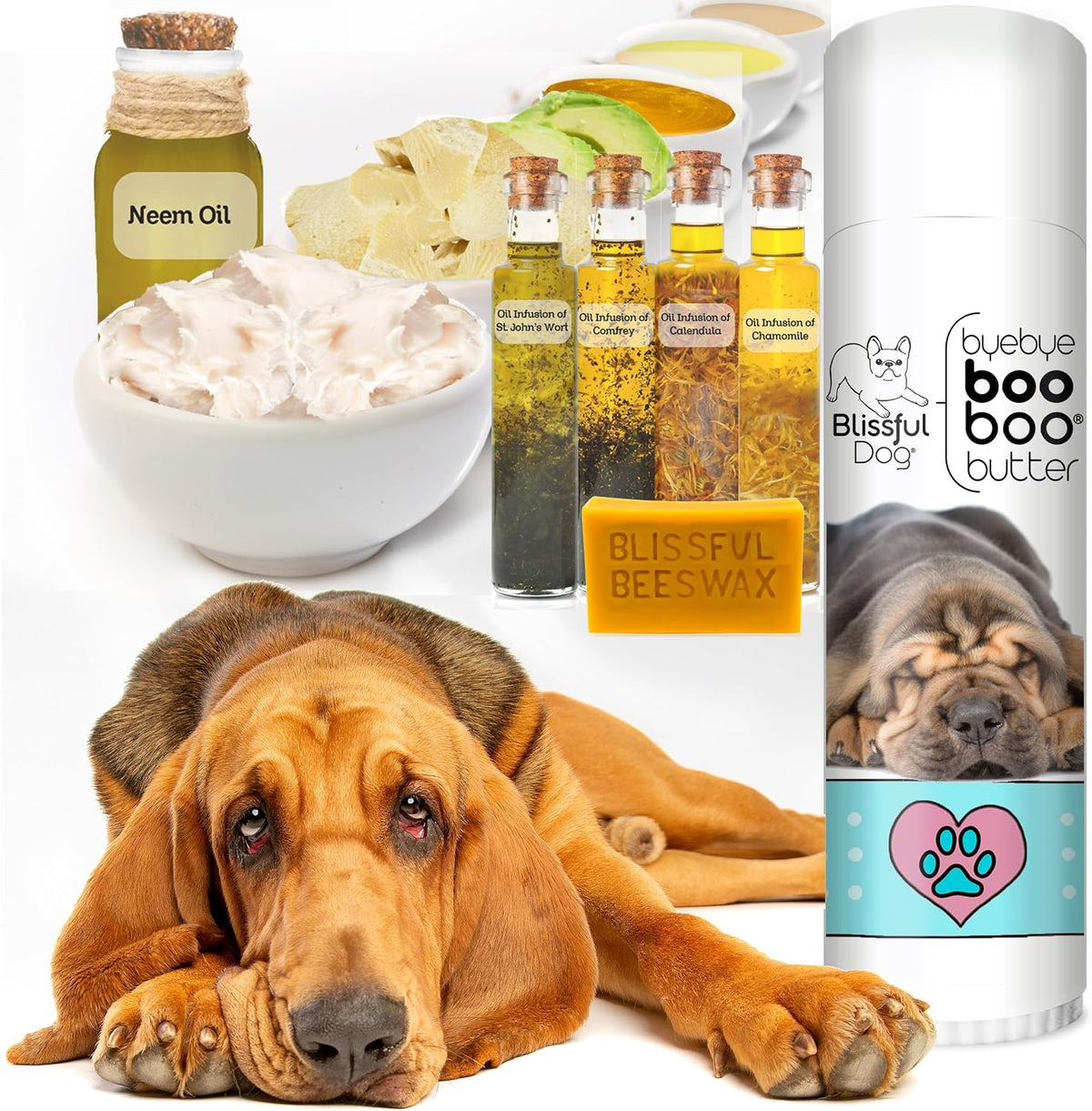 The Blissful Dog 14g Tube Bloodhound Booboo Butter - görsel 2