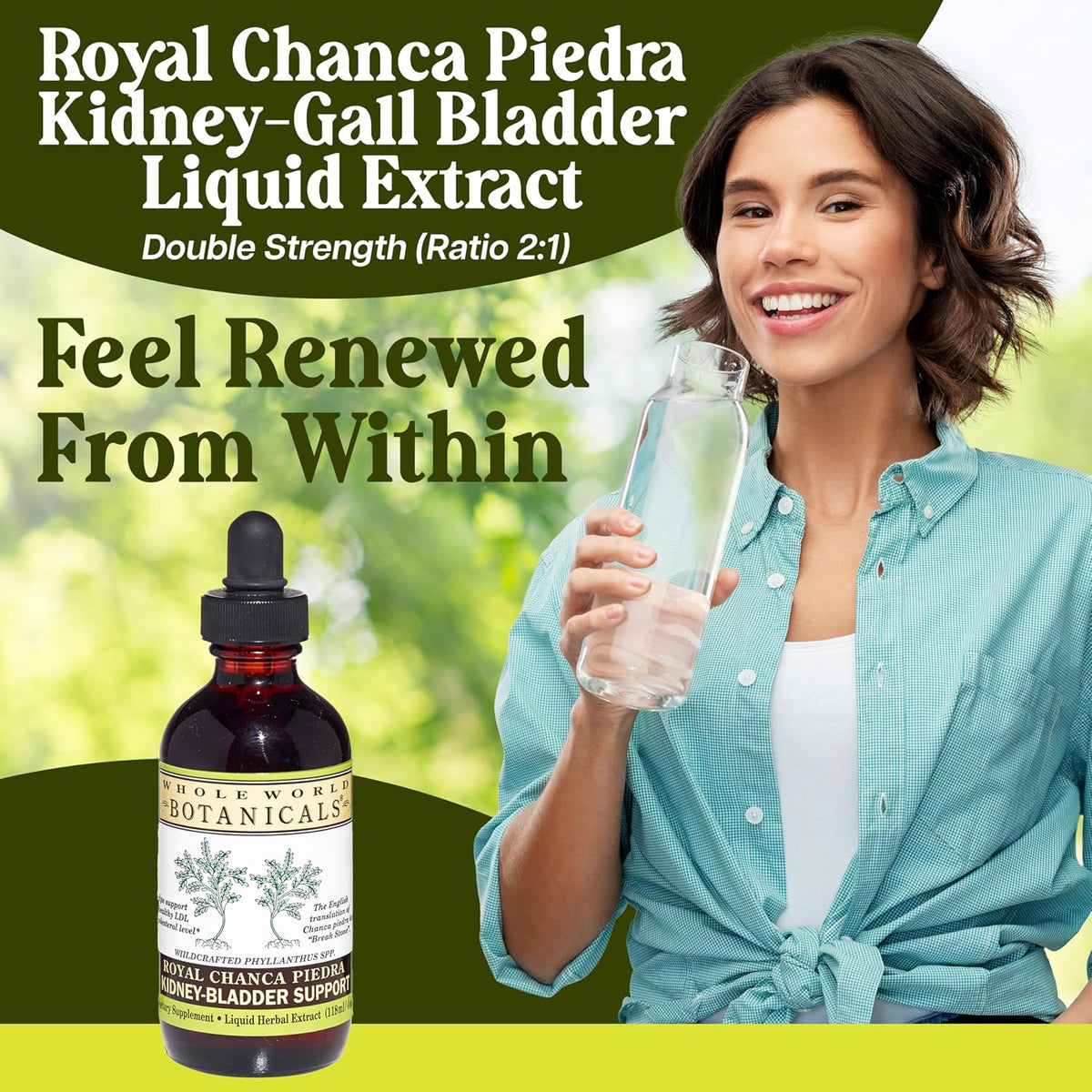 Whole World Botanicals Royal Chanca Piedra – Kidney & Bladder Support – Liquid Extract 4 oz (118 ml) - görsel 6