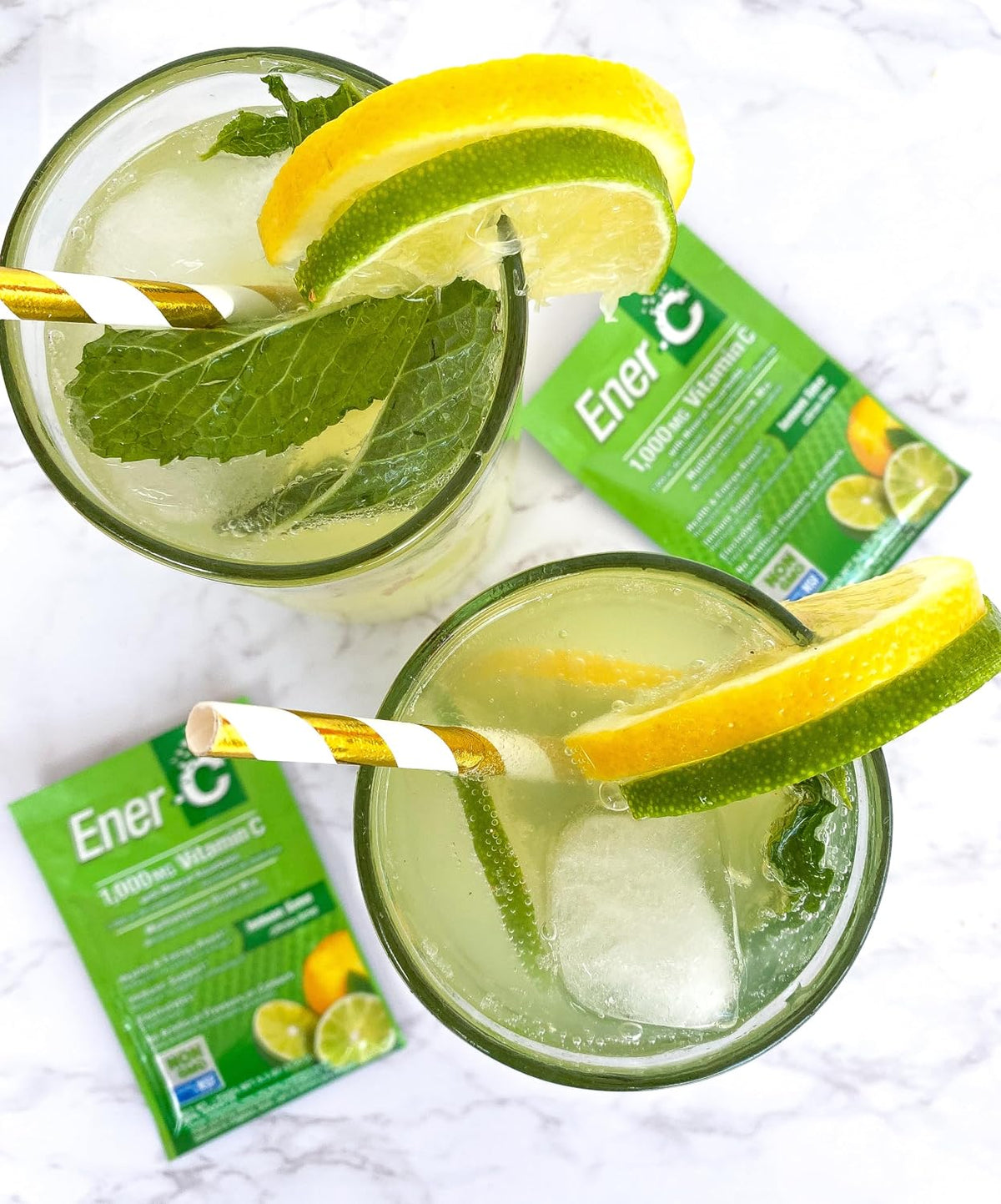 Ener-C Multivitamin Drink Mix, Electrolytes Powder – Lemon Lime, 30 Sachets - görsel 6