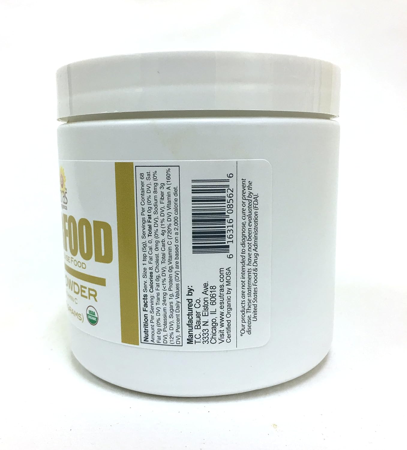 Organic Amla Powder 340g (12 oz), 30 Servings - Natural Vitamin C from Amalaki, Cold-Pressed Organic Superfood for Healthy Smoothies - görsel 6