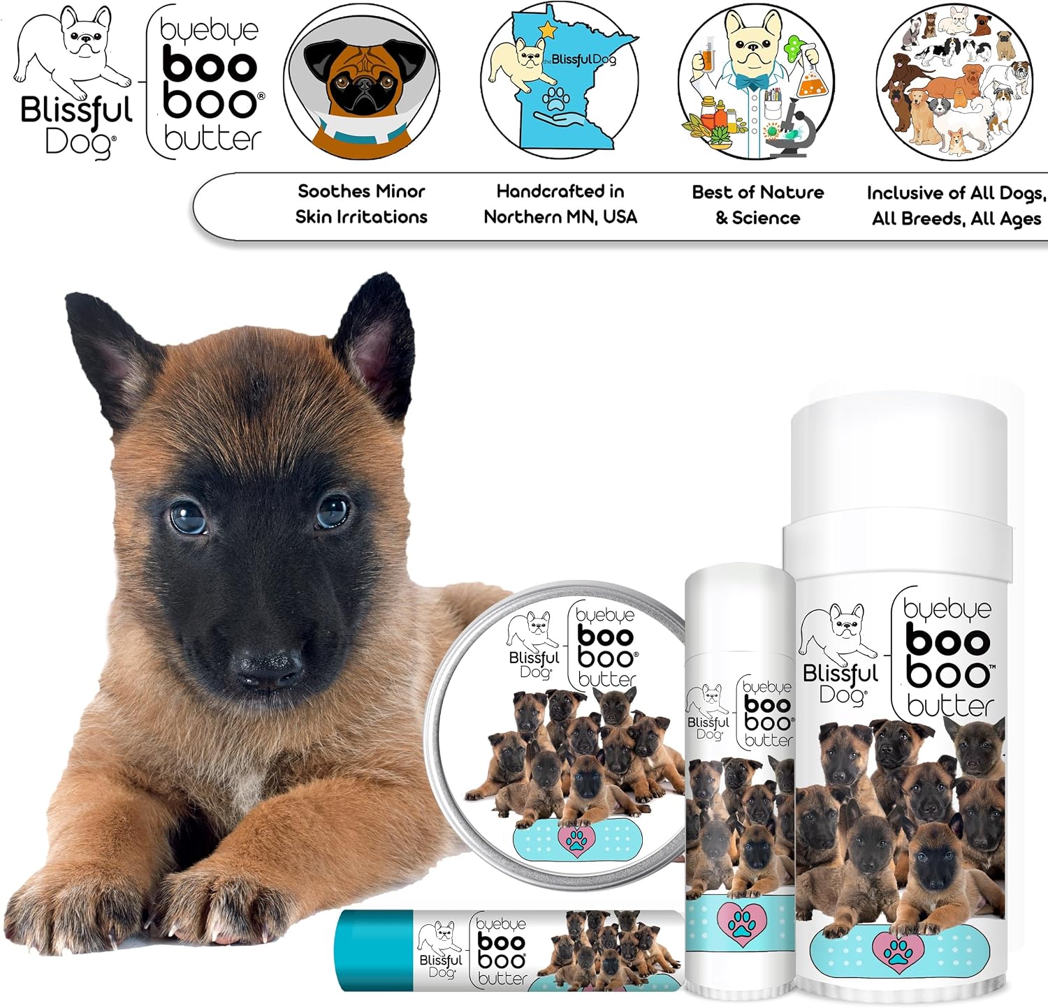 The Blissful Dog 14g Tube Belgian Malinois Booboo Butter - görsel 6