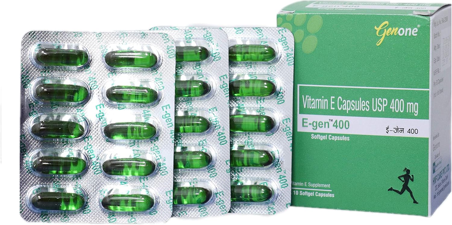 genone E-Gen 400 Vitamin E Capsules (30 Capsules) - görsel 1