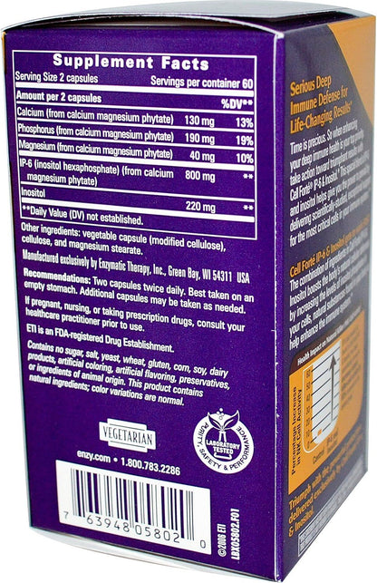 Enzymatic Therapy Cell Forte IP-6 Inositol 120 Veggie Caps