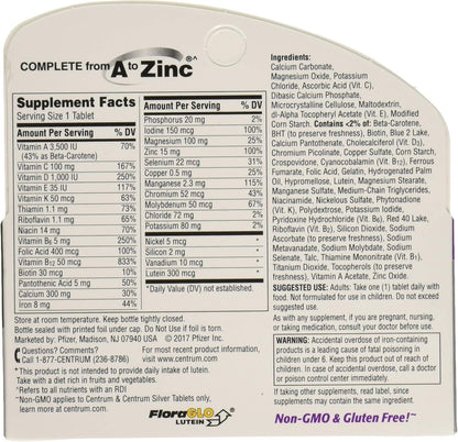 Centrum Silver Women's Multivitamin Supplement, 65 Tablets, Pack of 2