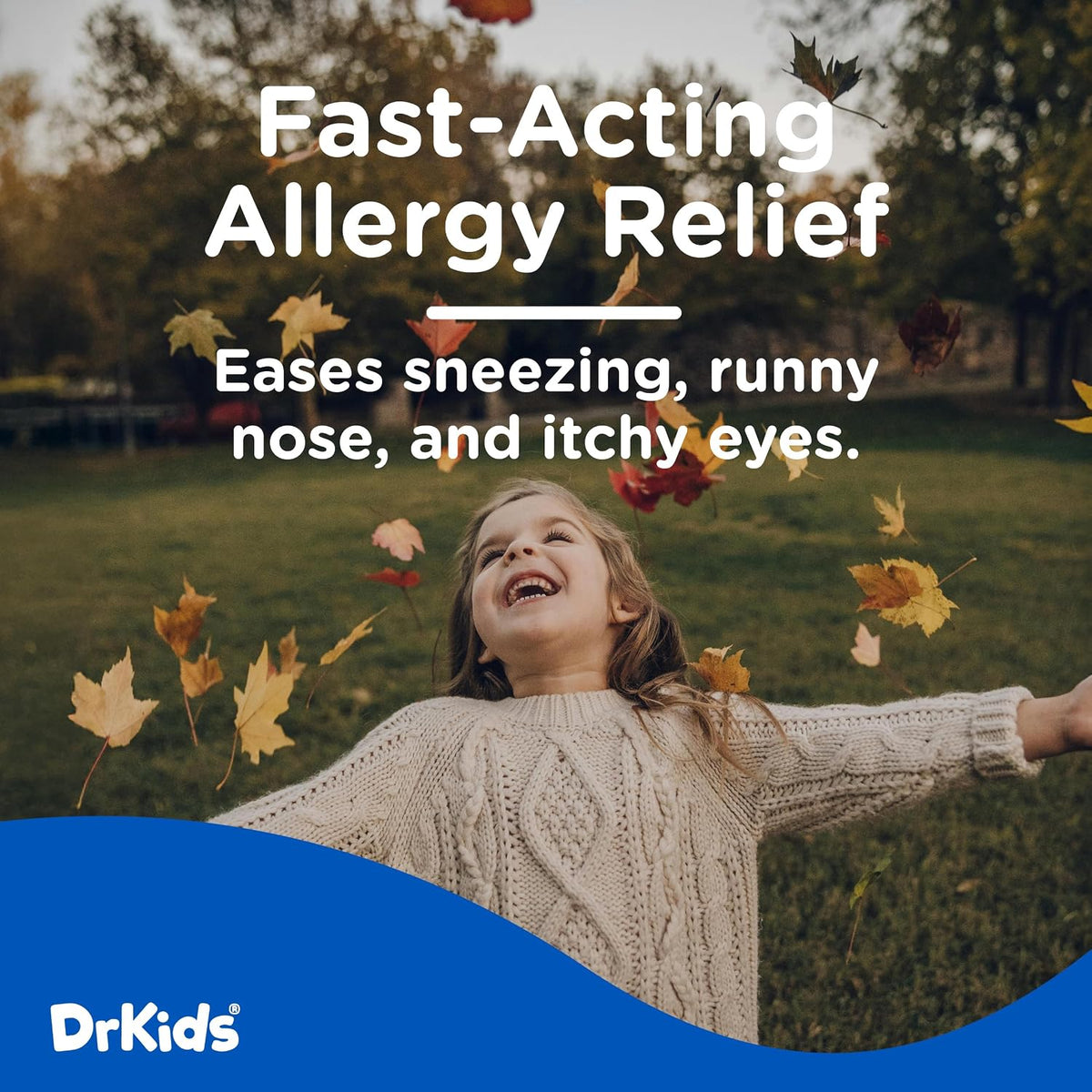 Dr. Kids Children's Allergy Relief Medicine, Mixed Berry Flavour, 20 Count - görsel 2