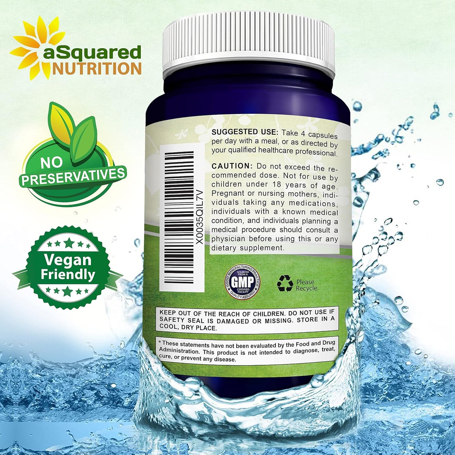 aSquared Nutrition Myo-Inositol & D-Chiro Inositol Supplement - 40:1 Ratio with Vitamin D3 and Zinc - 180 Capsules - görsel 8