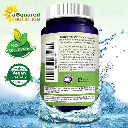 aSquared Nutrition Myo-Inositol & D-Chiro Inositol Supplement - 40:1 Ratio with Vitamin D3 and Zinc - 180 Capsules