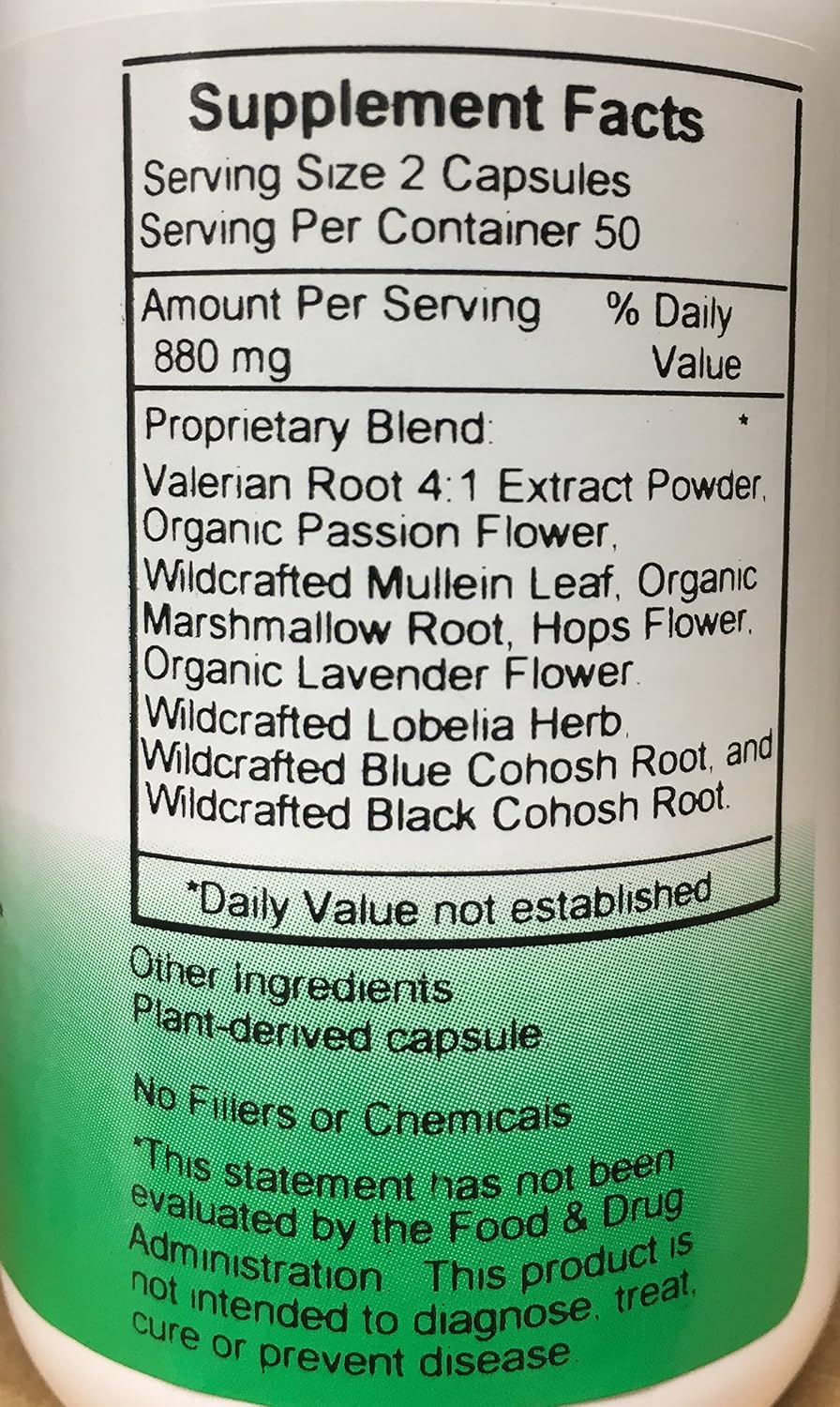 Christopher's Original Formulae Slumber Capsules, Natural Sleep Aid, 100 Vegetarian Capsules - görsel 2