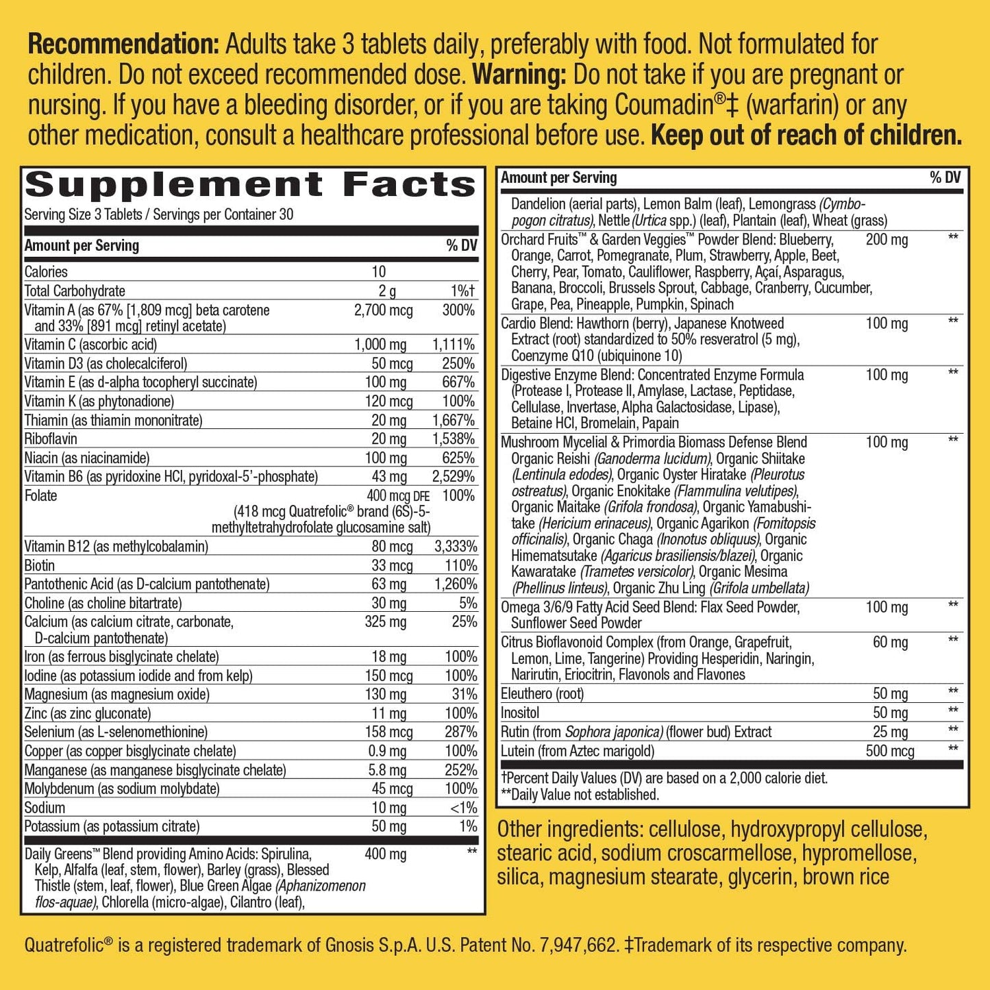 Nature's Way Alive! Max Potency Daily Multivitamin Tablets, 90 Tablets - görsel 5