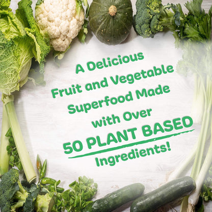 New Vitality Royal Greens Superfood Powder – Organic Vegetable Blend with Probiotics & Antioxidants, 305 g (30-Day Supply) – Image 2